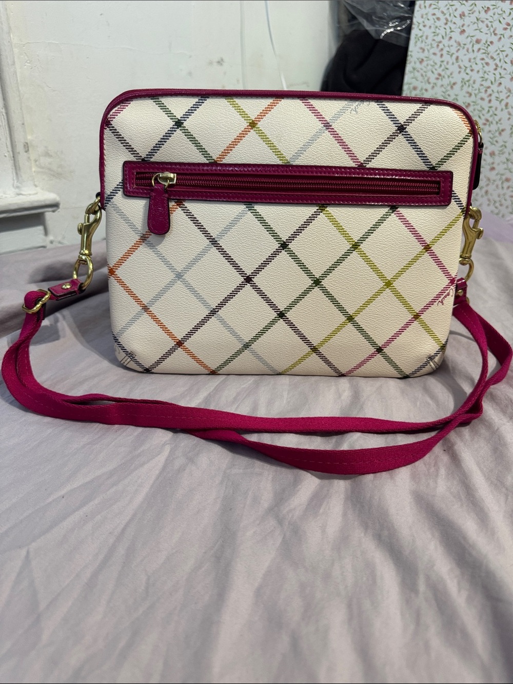 Coach tattersall tablet crossbody case - Picture 2 of 10
